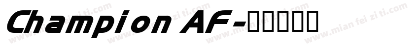 Champion AF字体转换